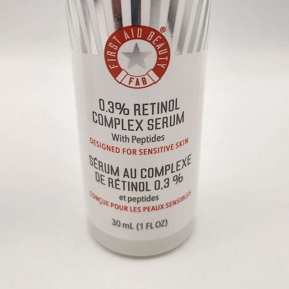 First Aid Beauty FAB 0.3% Retinol Complex Serum with Peptides 1fl.oz NIB - Picture 2 of 5